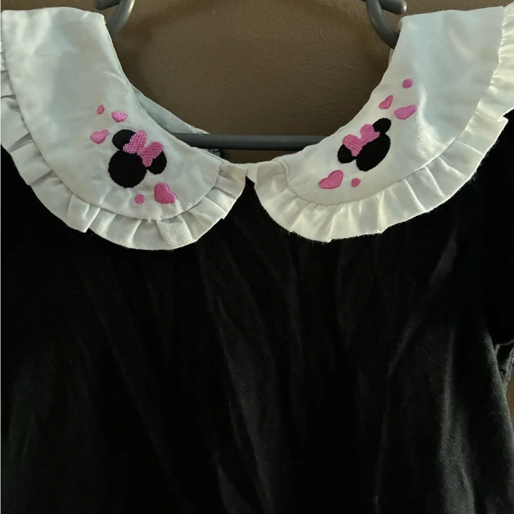 Disney Black and Pink Polka Dot Costume Dress